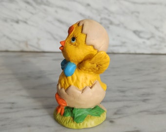 小さな陶器のひよこ / ヴィンテージイースター / 卵の中のひよこの