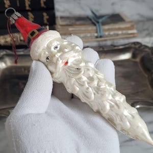 Décorations de sapin de Noël nostalgiques / Père Noël - cônes pour le sapin de Noël / Décorations de Noël / Ornement de Noël Boule de Noël
