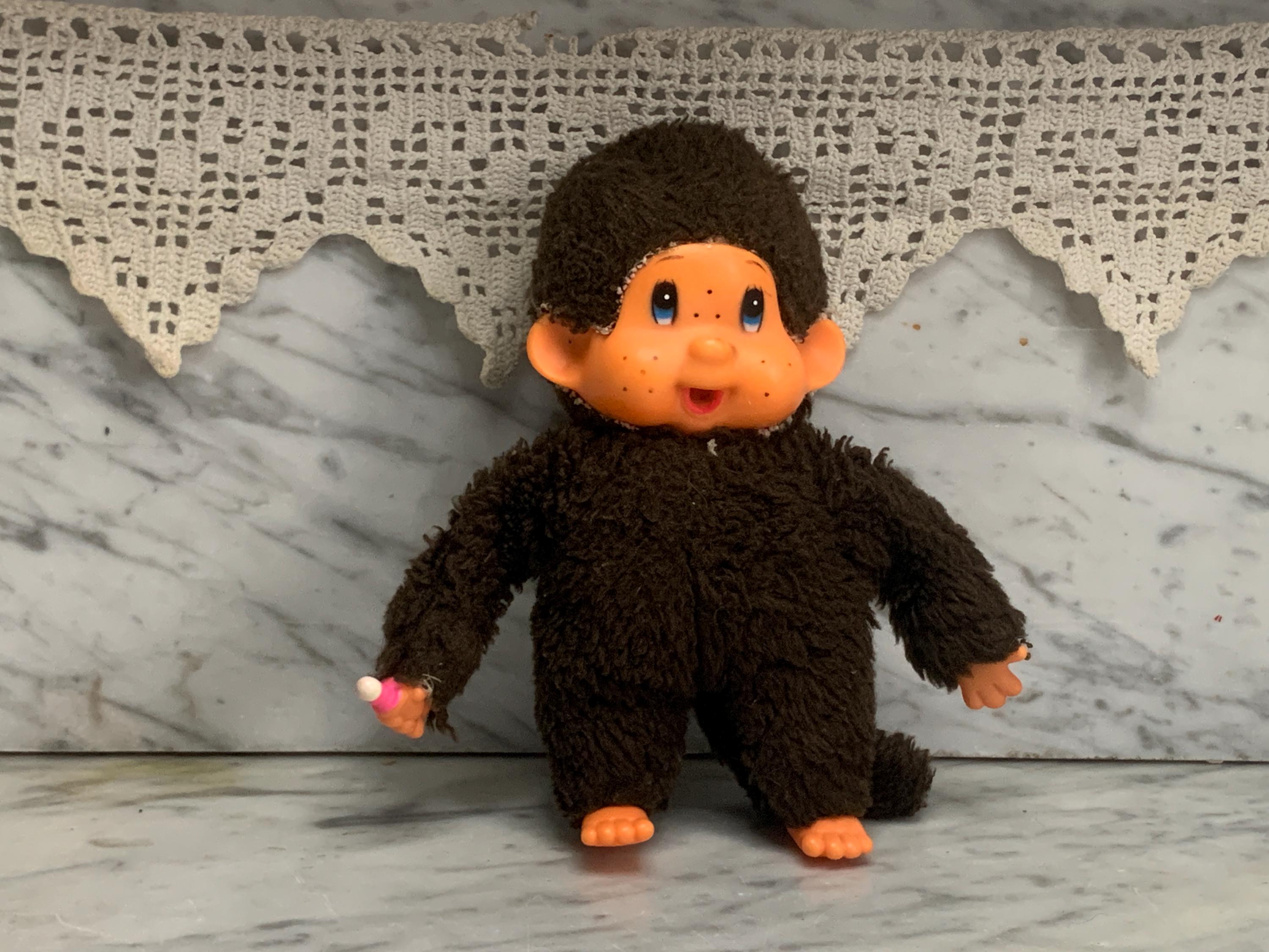 Vintage Toy Monchichi Monkey / Old Toy / Cult Soft Toy, Used Plush