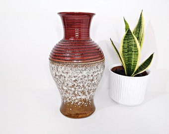 große Vase, Bodenvase, XL, Keramik, Fat Lava, 1970er