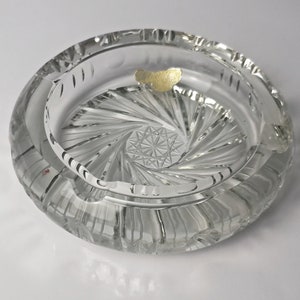 Aschenbecher Kristall Glas für Zigarren und Pfeifen - Modell Classic 1