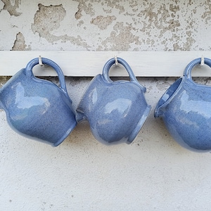 3 ancient clay jugs / milk jug / old ceramic jug / vintage milk jug made of stoneware 0.5 liters / Brocante