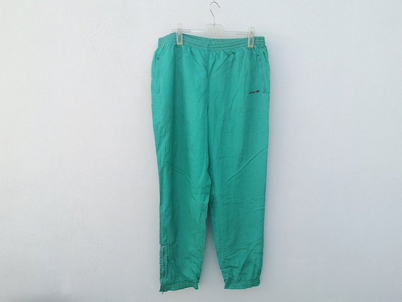 80s 90s Adidas Training Pants Pants Sports Pants Y2K Shiny Sz. XL XXL Oversize Nylon Rave Tekk Etsy