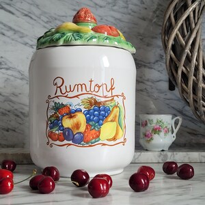 Vintage ceramic rum pot, 4 liters
