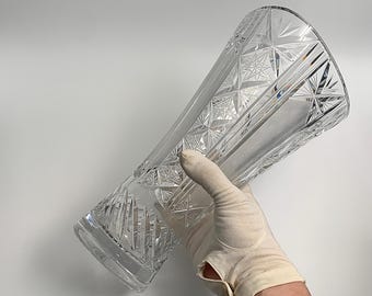 ボヘミアン　クリスタルカットガラス花瓶 ボヘミアン クリスタルカットガラス花瓶 ボヘミア 500PKカット