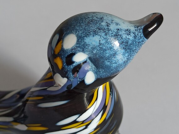 ガラスの鳥の置物 / ガラス工芸、吹きガラス / イタリア製 - Etsy 日本