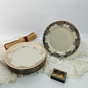 6 dessert plates / breakfast plates / small plates Service Bavaria / W.Mayer Nuremberg / Made in Germany