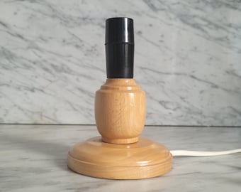 Vintage wooden lamp base / table lamp / bedside lamp / lamp
