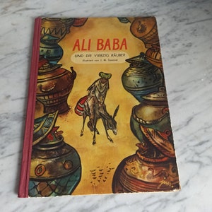 Vintage children&#39;s book / &quot;Alibaba and the Forty Thieves&quot; / Ruch Publishing House Poland / German language
