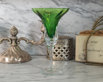 VINTAGE collector's glass - goblet vase - mid century - collector's vases - Italian glass art