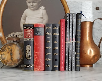 ヴィンテージ書籍セット 9冊 赤 ヴィンテージ書籍セット 9冊 赤 古書9