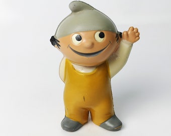 Mainzelmännchen "der musische Conni" ZDF Werbefigur aus den 60er Jahren Göbel Figur / 11 cm / Maskottchen der 1960er Jahre / alte Werbung