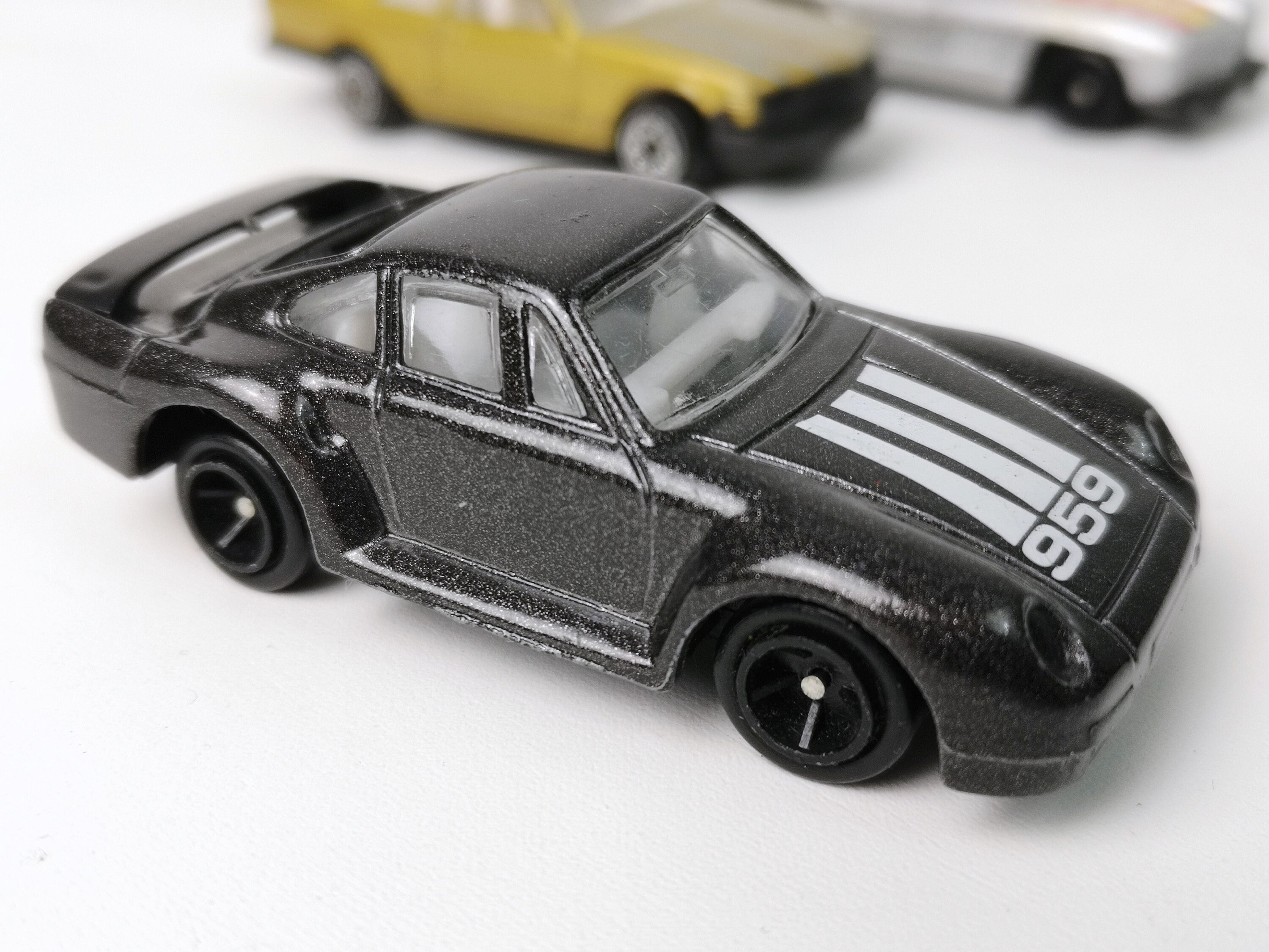 3 Small Old Toy Cars / 80s / Model Car / Mercedes Benz