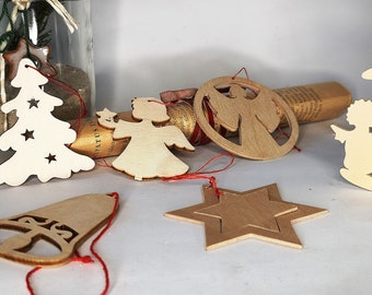 5 pendants / tree decorations / Christmas tree decorations / Christmas decorations / ornaments