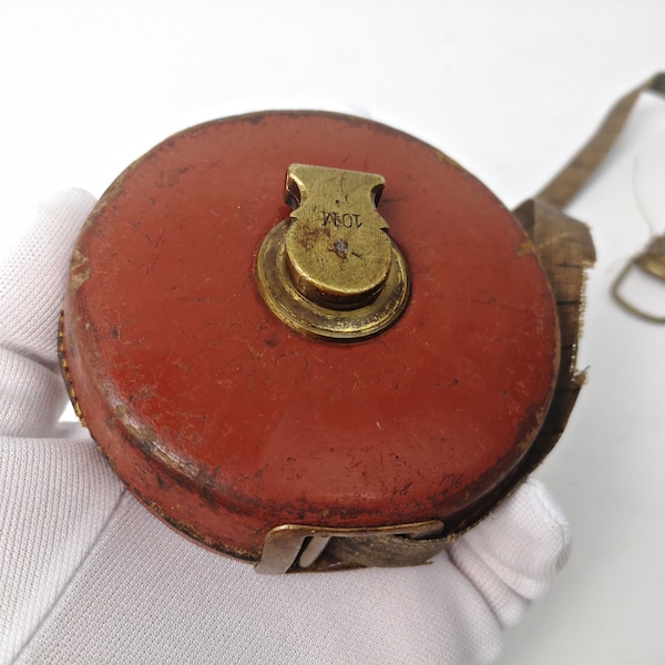 Brass Crank Tape Measure Old Etsy