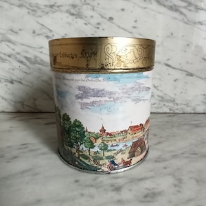Retro tin can / Nuremberg gingerbread tin / Nuremberg city view