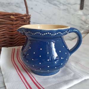 Vintage ceramic milk jug / small milk jug / old ceramic jug