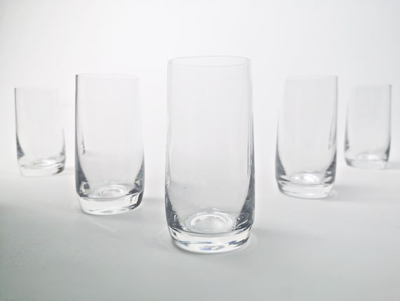 5 Simple Shot Glasses / Small Drinking Glasses / Vintage / 