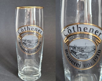 kleines Bierglas 0,2 L  / Vintage Bier Glas "Cöthener"