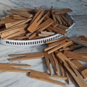 10 x oude houten wasknijpers/knijpers/wasgoed