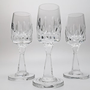 Liqueur glasses made of lead crystal / shot glasses / vintage shot glasses / sherry glasses / glasses / crystal glasses / olive cut / noble