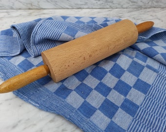 old rolling pin / vintage rolling pin / almond wood / house rules