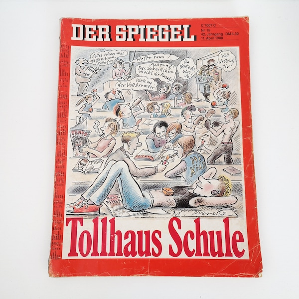 DER SPIEGEL Magazin Nr. 15 vom 11. April 1988  /  Zeitung / Review / Deutschland in den 80er Jahren