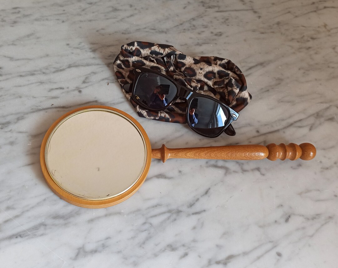 Small Hand Mirror / Vintage Mirror / 1960s / Decoration Boho Etsy