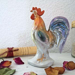 Vintage - Porcelain - Bird Figures - Porcelain Figure, Rooster, Centerpiece