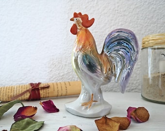 Vintage - Porcelain - Bird Figurines - Porcelain Figurine, Rooster, Centerpiece