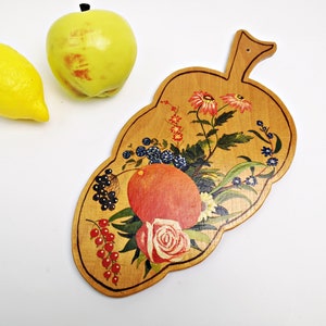 Vintage board / wall picture / wooden board / picture / wooden picture / decorative board / 70s / folk art