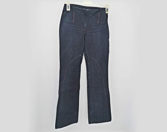 Jeans vintage anni '90 da donna, Sasch, pantaloni a zampa, taglia S 26/28