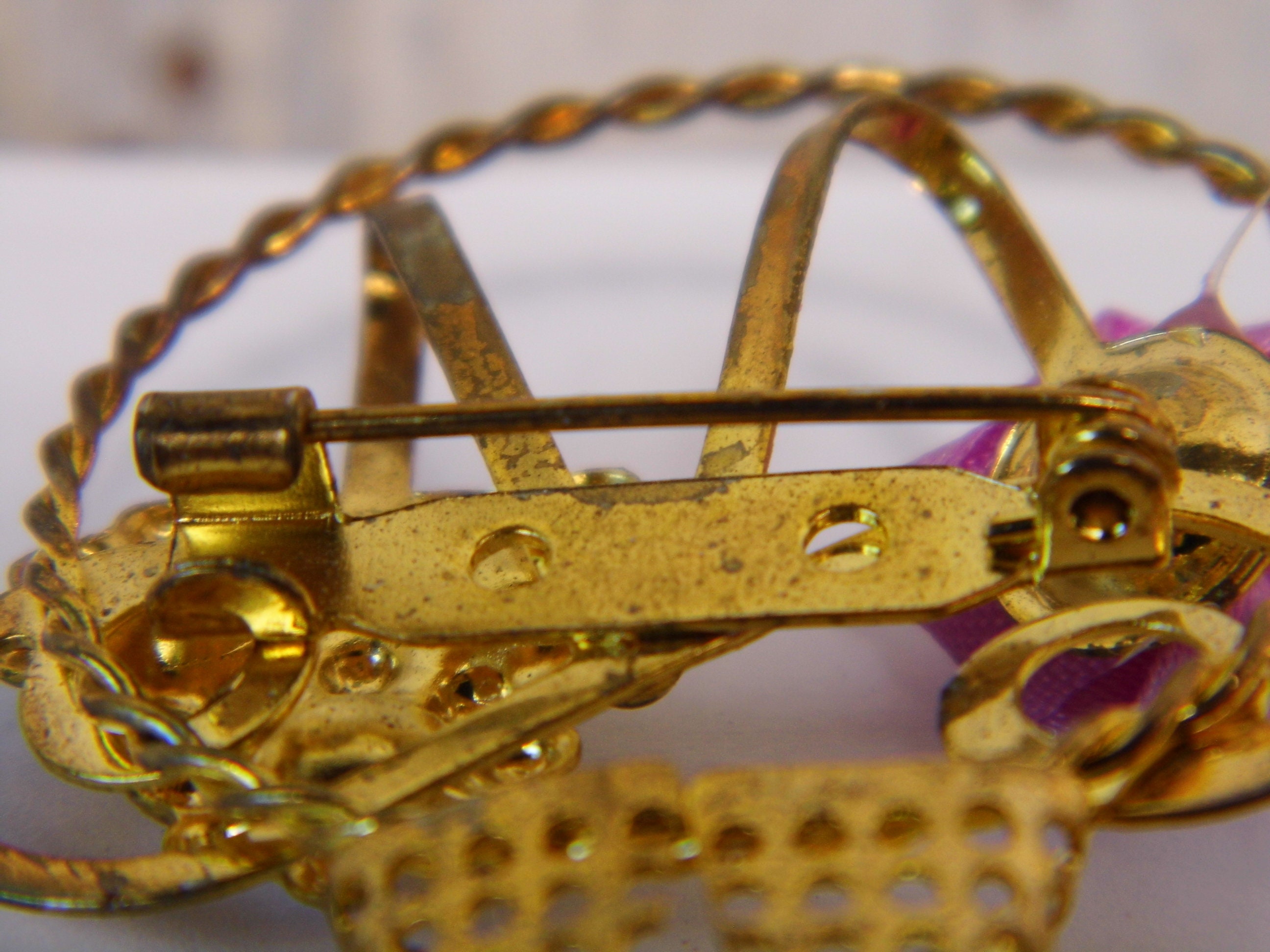* vintage brooch ୨୧ *✵ ヴィンテージ ブローチ (f) Vintage WFS Sterling Silver Filigree Bow Brooch Art Deco Pin