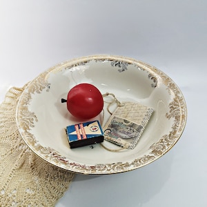 Vintage porcelain bowl / vegetable bowl Service Bavaria / W.Mayer Nuremberg / Made in Germany Ø: 25.5 cm / 10"