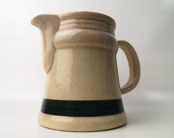 Brocca per il latte/succo d'epoca, capacità 0,5 litri, anni '70 - ceramica - fabbrica di gres di Elsterwerda - stoviglie della RDT