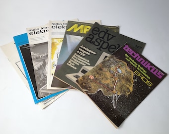Konvout aus 7 DDR Zeitschriften rund um Technik, Elektronik, Computer aus den 80er Jahren