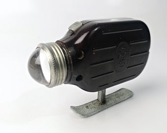 alte Taschenlampe Dynamo-Taschenlampe Gebr. Schmidt Zella-Mehlis / Bakelit ca.: 10,5 cm x 7,5 cm (4" x 2.95")