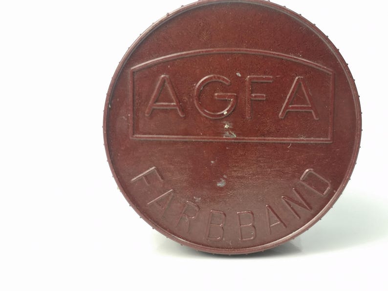 Small Tins From AGFA With Screw Lid / Bakelite Tins / Lidded Tin / Ø 6.
