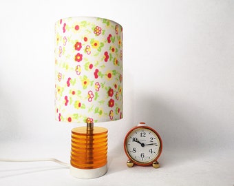 Vintage table lamp / bedside lamp / orange lamp in mid-century / 70s