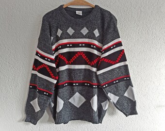 90er Pullover / VINTAGE Sweater / dicker Pulli / Strickpulli / Gr. L / Oversize / Herrenpullover Damenpullover unisex