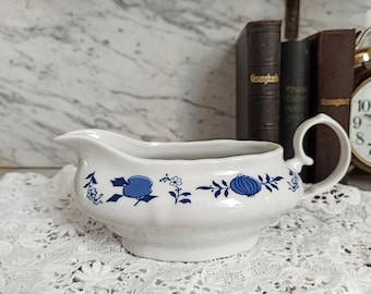 グレイビーボート ブルーオニオン |磁器ソースボート | 0.40L