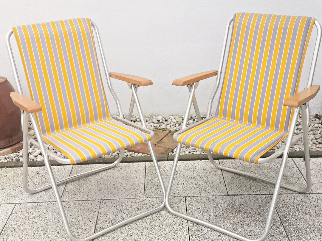 Vintage Camping Chair / Folding Chair / Folding Garden Chair / Etsy