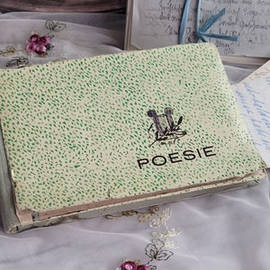 altes kleines Poesiealbum / Poesie Album 1940er Jahre / Brocante style / shabby chic