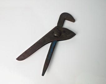 stufenlos verstellbare Rohrzange / Blitz-Rohrzange Spanner / Franzose / Engländer / altes Werkzeug / Oldtimer