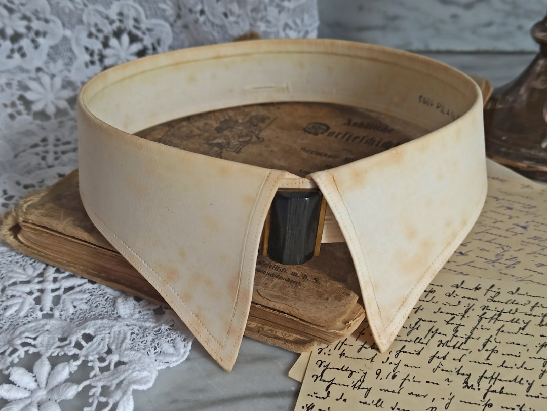 Antiker Hemdkragen - Brocante - Steifer Kragen - Vatermörder ...