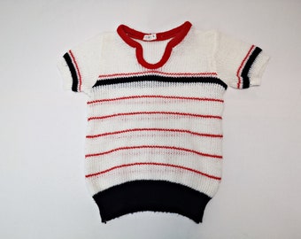 70s 80s baby shirt / knit sweater / sweater / striped / vintage children's clothes / baby clothes Gr. 86/92