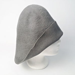 Mouse-grey vintage hat body / hair felt / thin and light / 56 grams / Melusine Hat Maker / Fraenkel VIENNA Ebreichsdorf