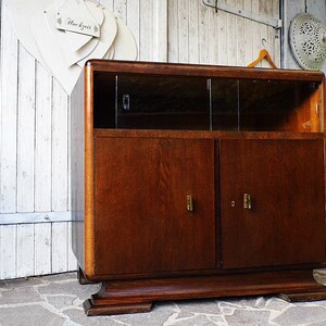 vintage dresser Art Dèco / old cupboard / sideboard / sideboard / dark wood