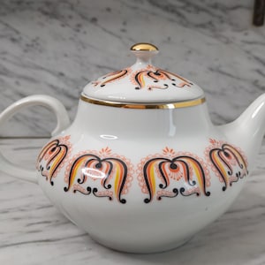 60s teapot Lichte and Piesau porcelain Mid Century image 7