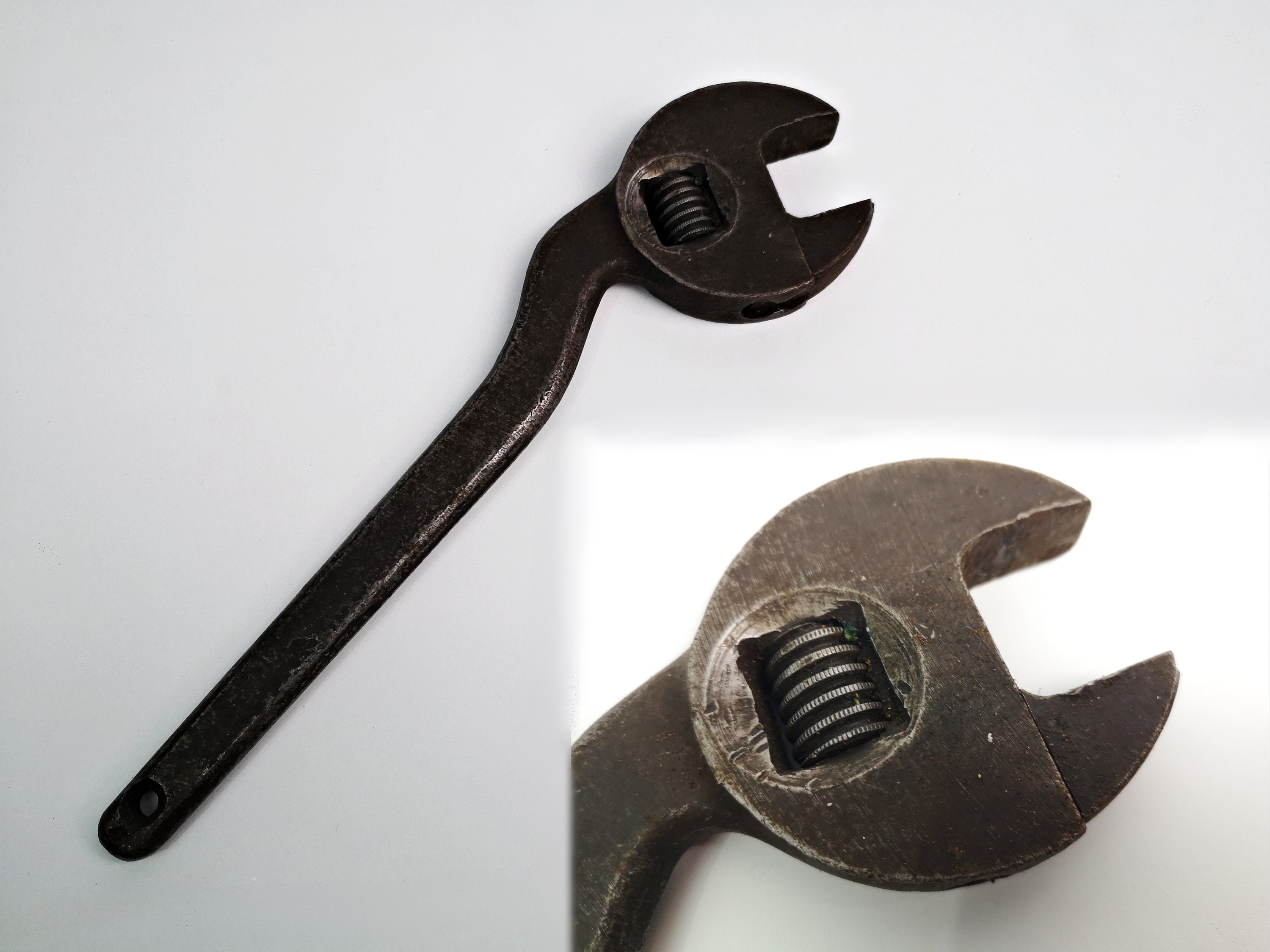 Adjustable Wrench Adjustable Wrench French English Old